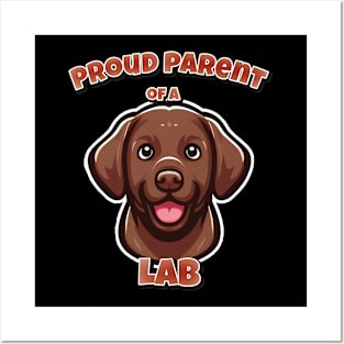 Chocolate Labrador Cute Posters and Art